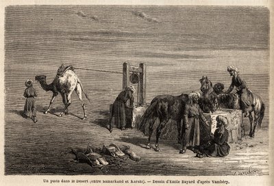 Un pozo en el desierto entre Samarcanda y Karshi de Unknown artist