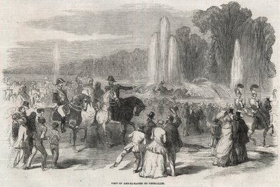 Abd al Qadir (1808-1883), luchador por la libertad argelino, con el ministro de guerra Alphonse Henri d