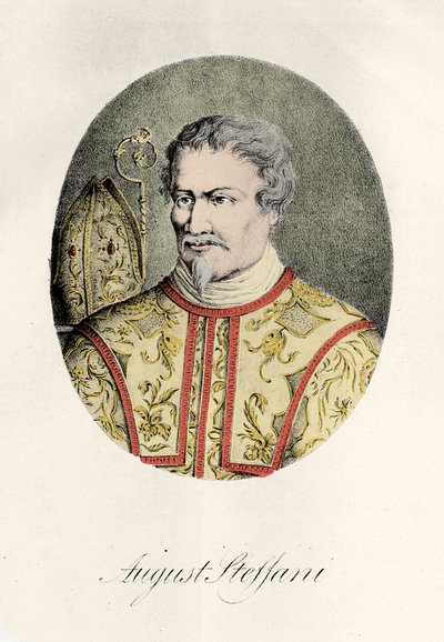 Agostino Steffani (1654-1728) compositor italiano grabado 1856 de Unknown artist