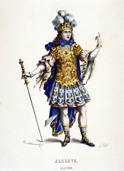 Alcide en Alceste (o El Triunfo de Alcide), ópera de Jean Baptiste Lully (Giovanni Battista Lulli) (1632-1687) en 1674 de Unknown artist