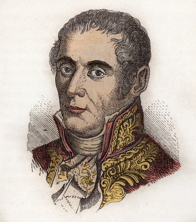 Alessandro Volta (1745-1827) científico italiano, notable por su invención de la pila voltaica de Unknown artist
