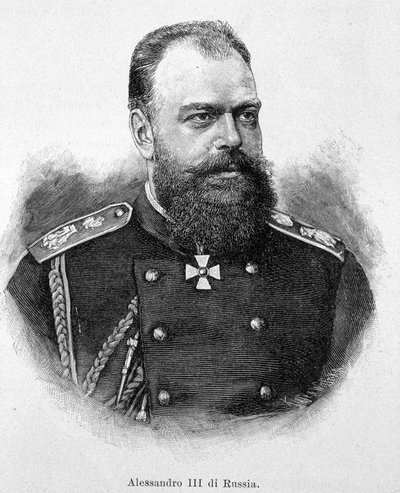 Alejandro III, emperador de Rusia de Unknown artist