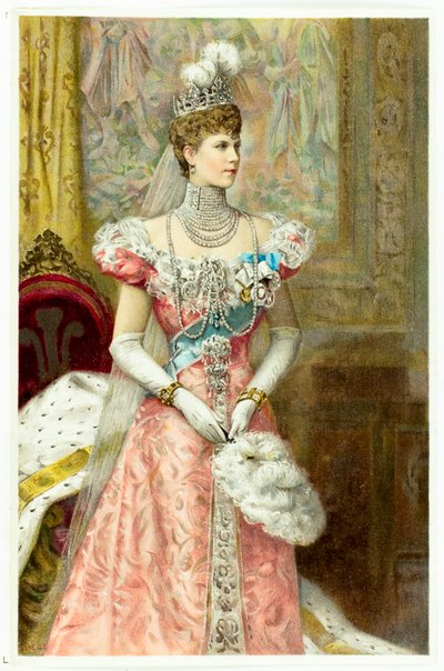 Alexandra, Princesa de Gales, hacia 1900 de Unknown Artist