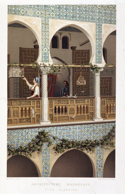 Arquitectura morisca argelina - en "Argelia: Historia, Conquista y Colonización" por Firmin Didot de Unknown artist