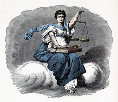 Alegoría de la Justicia - 1882 de Unknown artist