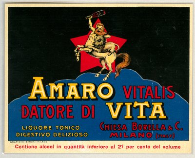 Anuncio de alcohol Amaro Vitalis de Unknown artist