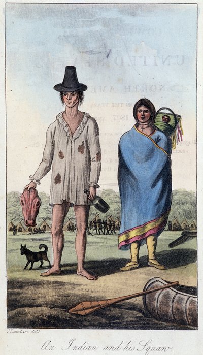 Un indio y su esposa, Canadá de Unknown artist