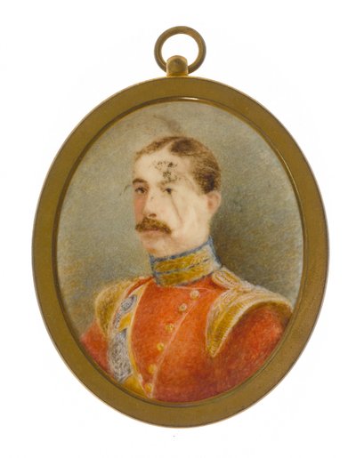Un oficial del 85º (Voluntarios de Bucks) o Regimiento de Infantería Ligera del Rey de Unknown artist