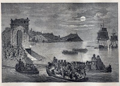 Ancona - Expedición de Ancona a Italia lanzada por Luis Felipe I en la noche del 22 al 23 de febrero de Unknown artist