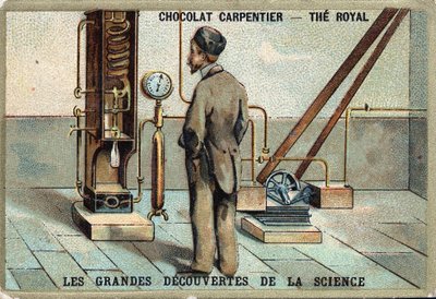 Aparato del Dr. Karl von Linde (físico alemán, 1842-1934) para la licuefacción del aire en 1895 de Unknown artist