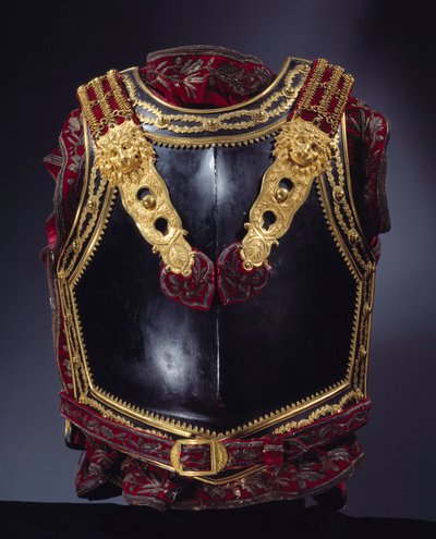 Peto de armadura diseñado para el Emperador Napoleón I en 1807 para la Batalla de Tilsit de Unknown artist