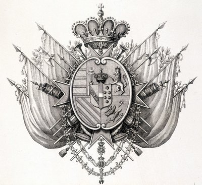 Armas de Toscana, principios del siglo XIX. Leopoldo de Toscana de Unknown artist