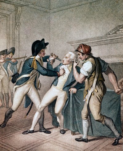 Arresto de Maximilien Robespierre, el 27/07/1794 - La Aprehensión de Robespierre - Arresto de Robespierre de Unknown artist