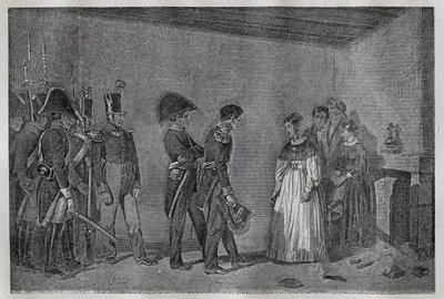 Arresto de la duquesa de Berry (1798-1870 Marie-Caroline de Borbón-Sicilia) en Nantes el 7 de noviembre de Unknown artist