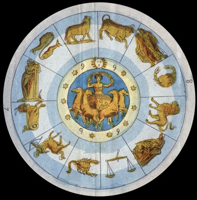Signo astrológico - grabado de 