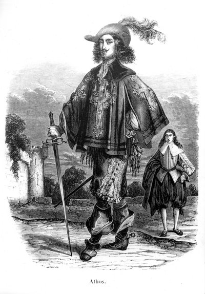 Athos - en "Los Tres Mosqueteros" de Alexandre Dumas Padre de Unknown artist
