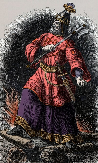 Atila el Huno - Atila (395-453) Rey de los Hunos de Unknown artist