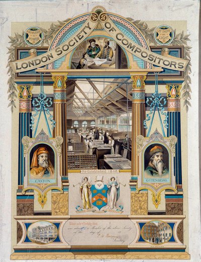 Certificado autógrafo de clavista emitido por la Sociedad de Clavistas de Londres de Unknown artist