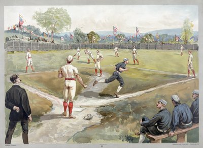 Juego de béisbol de Unknown artist