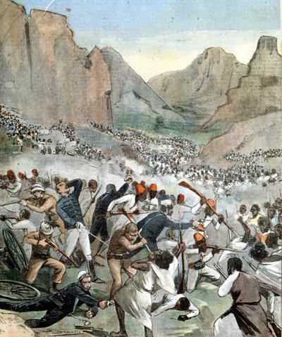 Batalla de Adoua entre Italia y Etiopía de Unknown artist
