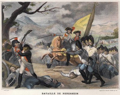 Batalla de Neresheim el 11 de agosto. de Unknown artist