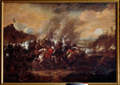 Batalla de Viena: El levantamiento del sitio de Viena por los turcos en septiembre de 1683. Victoria de las tropas de la coalición cristiana liderada por Juan III Sobieski, Leopoldo I y Carlos de Lorena de Unknown artist