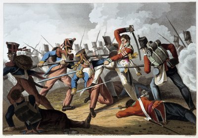 Batalla de los Pirineos - en Anecdotas Históricas, Militares y Navales... de Edward Orne de Unknown artist