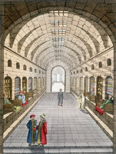 Bazar (souk) de Túnez, Túnez. de Unknown artist