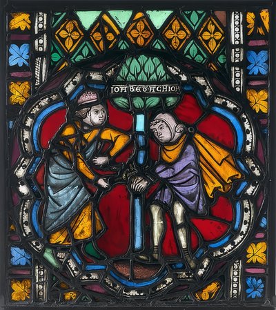 Vidriera significativa. Estrasburgo, alrededor de 1270 (probablemente de St. Thomas) de Unknown