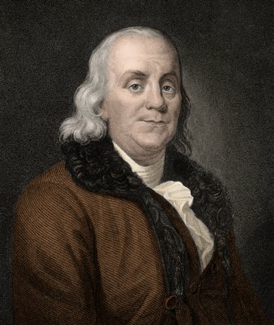 Benjamin Franklin (1706-1790) (grabado del siglo XIX) de Unknown artist