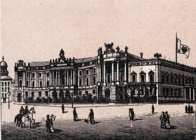 Berlín, Alemania: vista del Palacio Imperial (Castillo del Emperador). en “El mundo ilustrado 168 vistas” Sin fecha (finales del siglo XIX) de Unknown artist