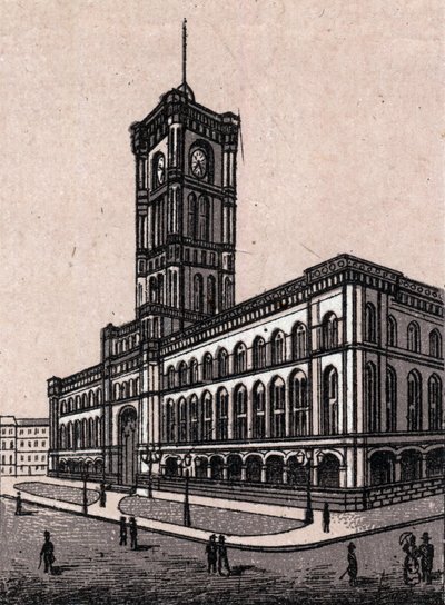 Berlín, Alemania: vista del Ayuntamiento. en "El mundo ilustrado 168 vistas" Sin fecha (finales del siglo XIX) de Unknown artist