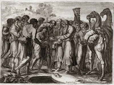 Biblia de Royaumont, Antiguo Testamento: José vendido por sus hermanos de Unknown artist