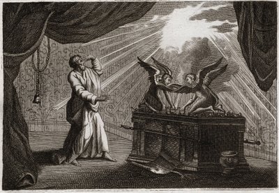 Biblia de Royaumont, Antiguo Testamento: El Arca de la Alianza. Figura del Arca. Ilustración de 1811. de Unknown artist