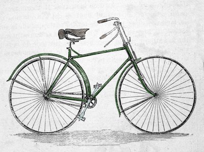 Modelo de bicicleta con marco de Unknown artist