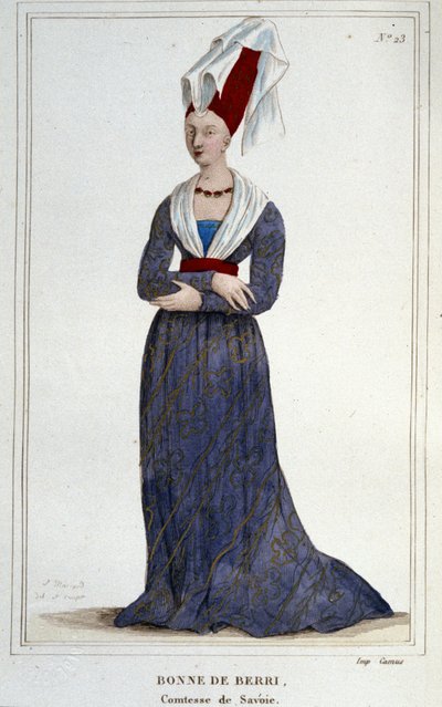 Bonne de Berry (1365-1435). Condesa de Saboya. de Unknown artist
