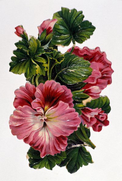 Ramo de flores. Cromolitografía del siglo XIX. de Unknown artist