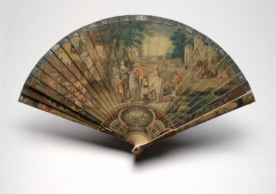 Abanico Brisé con una escena de caza, c.1880-1900 de Unknown artist