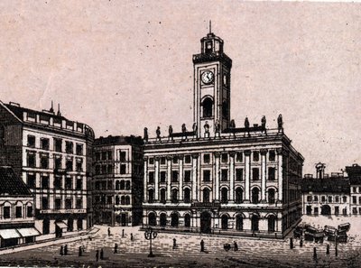 Budapest, Hungría: Ayuntamiento Viejo. En "El Mundo Ilustrado 168 vistas". Sin fecha (finales del siglo XIX). de Unknown artist