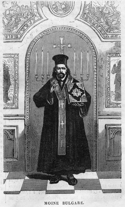 Monje búlgaro en 1869. de Unknown artist