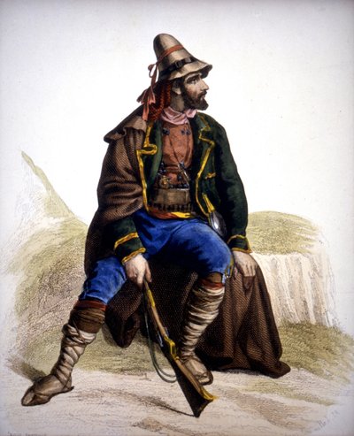 Bandido calabrés - grabado de Unknown artist