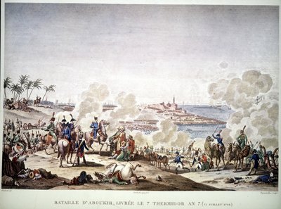Campaña de Egipto (1798-1801), Napoleón en Egipto: Batalla de Aboukir, 25 de julio de Unknown artist