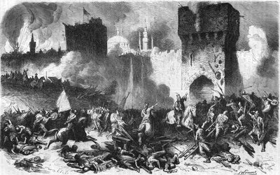 Captura de Constantinopla por Mahomet II el 29 de mayo de 1453. de Unknown artist