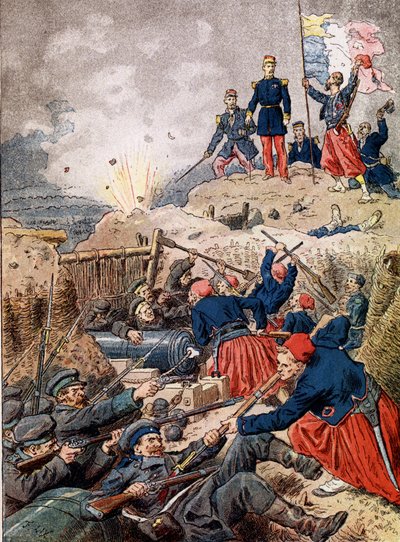 Captura de Malakoff por la división de Mac Mahon el 8 de septiembre de Unknown artist