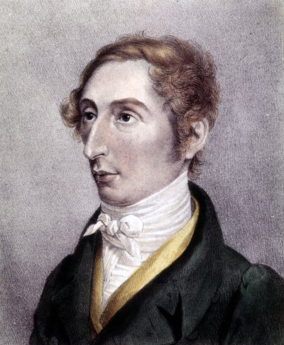 Carl Marie Von Weber, compositor alemán (1786-1826) de Unknown artist