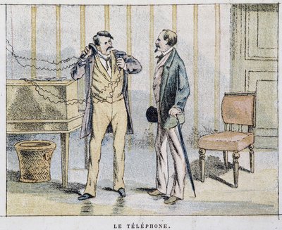 Imagen de caricatura en el teléfono de Unknown artist