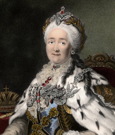 Catalina II La Grande (1729-1796) (grabado del siglo XIX) de Unknown artist
