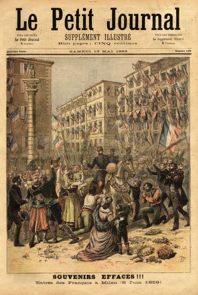 Celebración de la entrada del ejército napoleónico en Milán el 8 de junio de Unknown artist