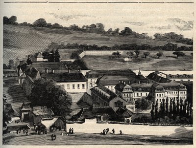 Casa Central de Clairvaux (prisión de Clairvaux) - Champagne-Ardenne - grabado en 