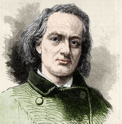 Charles Baudelaire (1821-1867), escritor francés después de la foto de Carjat de Unknown artist